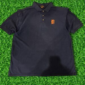 Antigua Men's Navy Polo-shirts